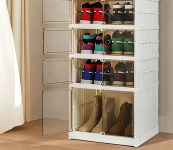 What is the best way to store shoe boxes?