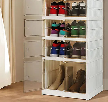 What is the best way to store shoe boxes?