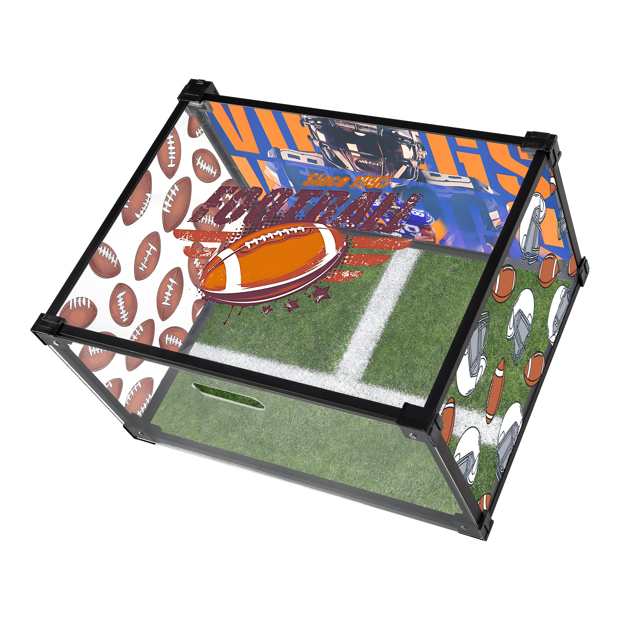 Quarterback's Corner Custom Acrylic Shoe Display Box