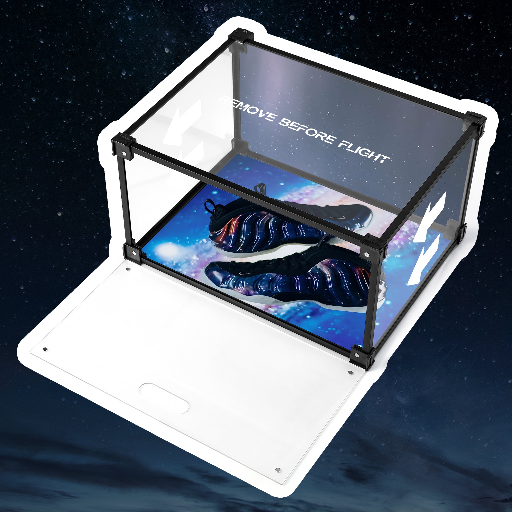 Foam Galaxy Series Custom Acrylic Shoe Display Box