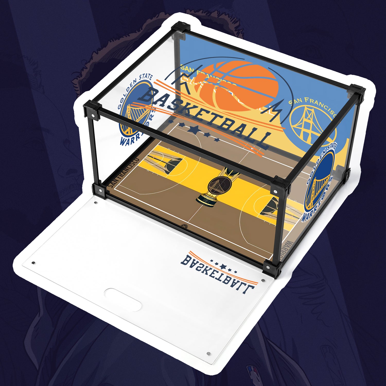 Golden State Warriors Custom Acrylic Shoe Display Box