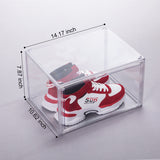 Clear Acrylic Stackable Shoe Storage Boxes -2