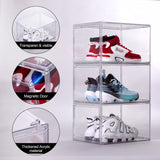 Clear Acrylic Stackable Shoe Storage Boxes -5