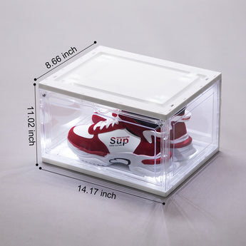 Transparent Drop Side LED Acrylic Shoe Box -2