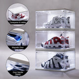 Transparent Drop Side LED Acrylic Shoe Box -3